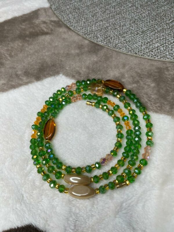 GREEN CRYSTAL WAIST BEAD💚